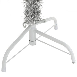 Halber Weihnachtsbaum Silber 150cm