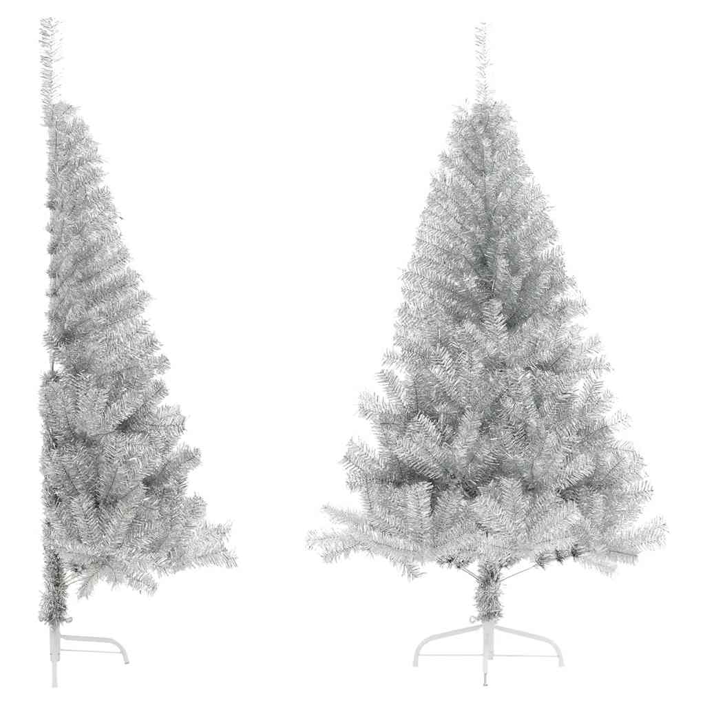 Halb Weihnachtsbaum Silber 180cm
