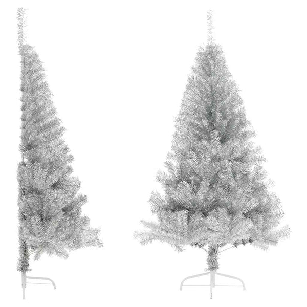 Halb Weihnachtsbaum Silber 180cm
