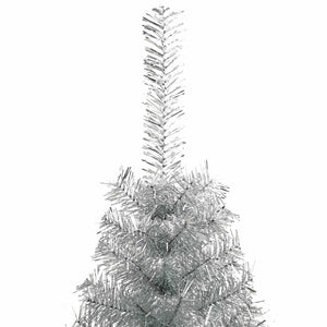 Halb Weihnachtsbaum Silber 180cm