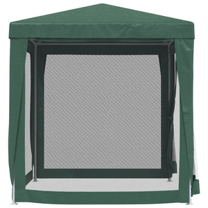 vidaXL Tente de réception avec 4 parois latérales en maille filet Vert 2x2 m HDPE