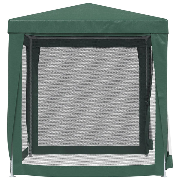 vidaXL Tente de réception avec 4 parois latérales en maille filet Vert 2x2 m HDPE