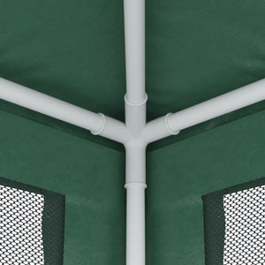 vidaXL Tente de réception avec 4 parois latérales en maille filet Vert 2x2 m HDPE