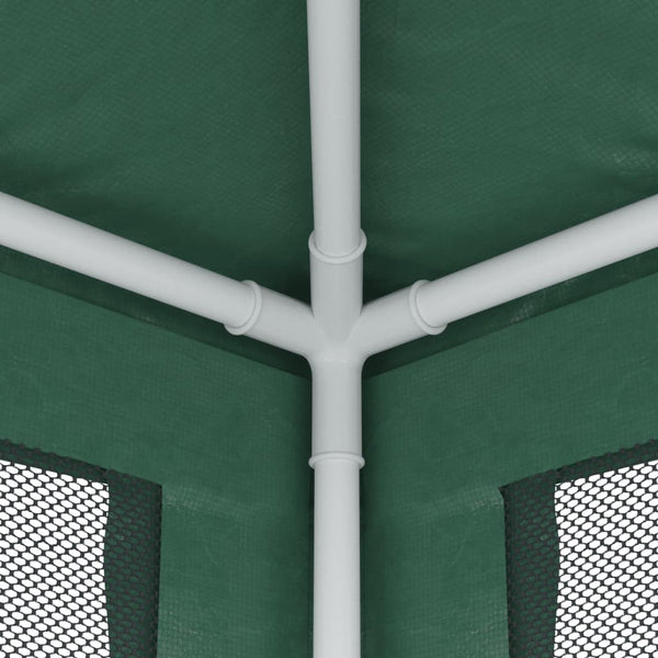 vidaXL Tente de réception avec 4 parois latérales en maille filet Vert 2x2 m HDPE