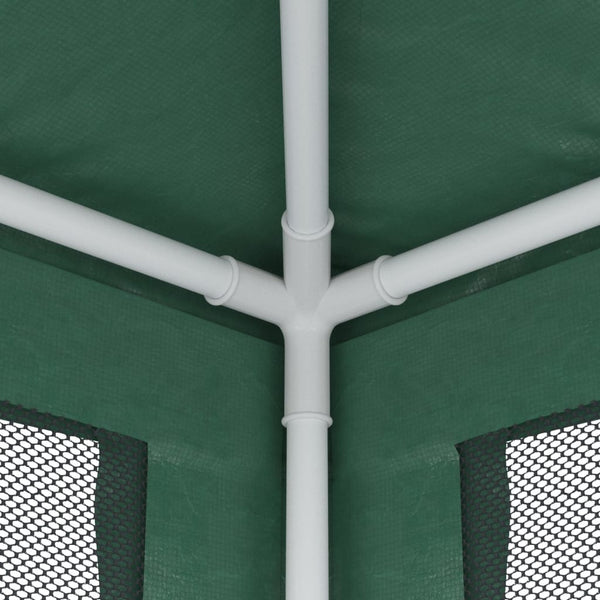 Grünes Partyzelt 2,5x2,5m mit Mesh-Seitenwänden