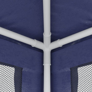 Blaues Partyzelt 3x3 m mit Mesh-Seitenwänden