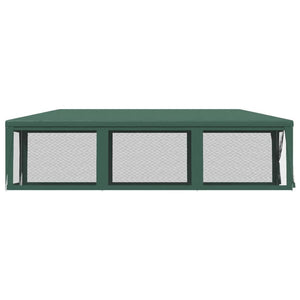 vidaXL Tente de réception avec 8 parois latérales en maille filet Vert 3x9 m HDPE