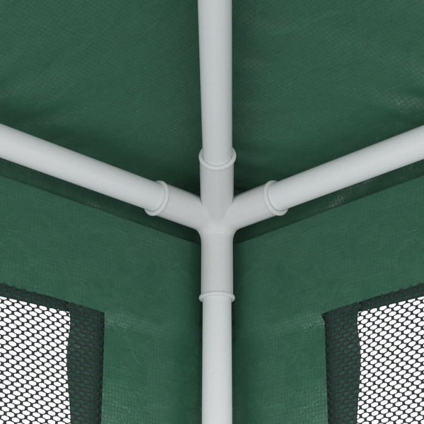 vidaXL Tente de réception avec 8 parois latérales en maille filet Vert 3x9 m HDPE