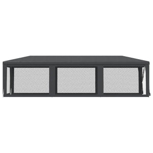 vidaXL Tente de réception avec 8 parois latérales en maille anthracite 3x9 m en PEHD