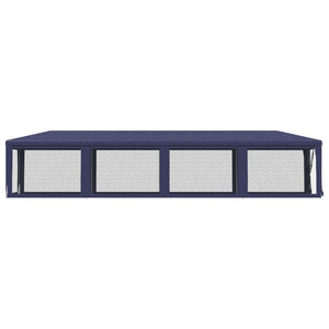 vidaXL Tonnelle de réception avec 10 parois latérales en maille Bleu 3x12 m PEHD