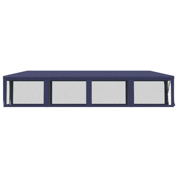 vidaXL Tonnelle de réception avec 10 parois latérales en maille Bleu 3x12 m PEHD