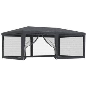 vidaXL Tonnelle de réception avec 6 parois en maille anthracite 6x4 m HDPE