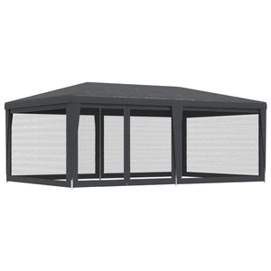 vidaXL Tonnelle de réception avec 6 parois en maille anthracite 6x4 m HDPE