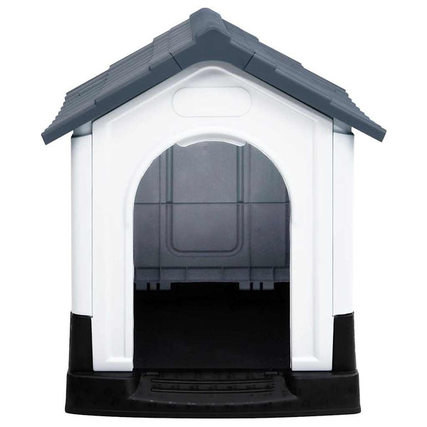 Hundehütte Grau 57x68x66 cm Polypropylen