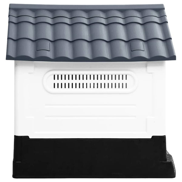 Hundehütte Grau 57x68x66 cm Polypropylen