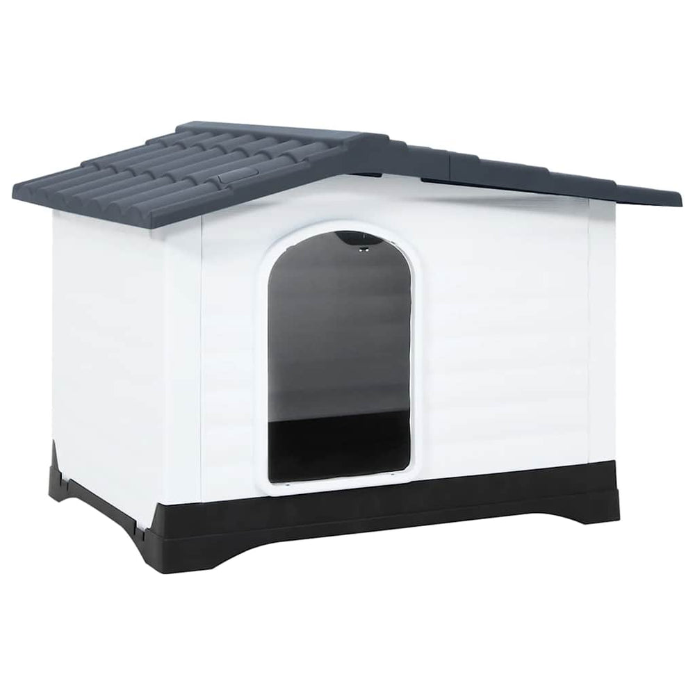 Hundehütte Grau 90,5 x 68 x 66 cm Polypropylen