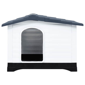 Hundehütte Grau 90,5 x 68 x 66 cm Polypropylen