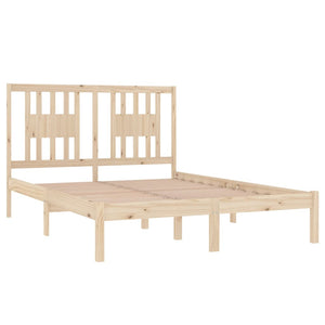 vidaXL Solid Wood Bed 135x190 cm