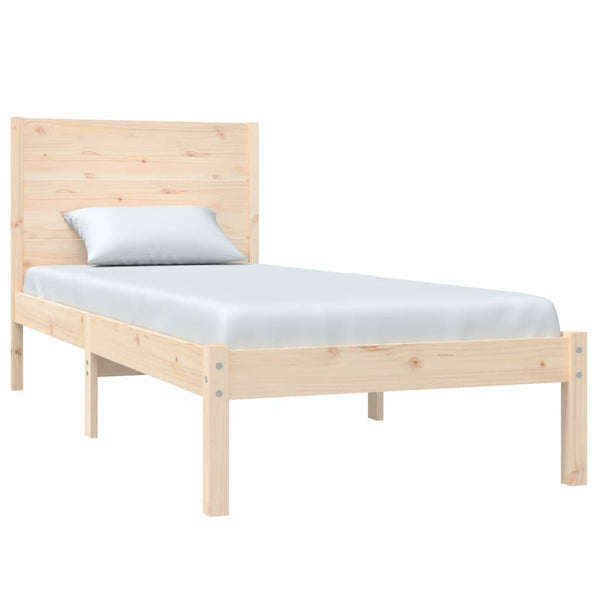 vidaXL Lit en bois massif 90x190 cm