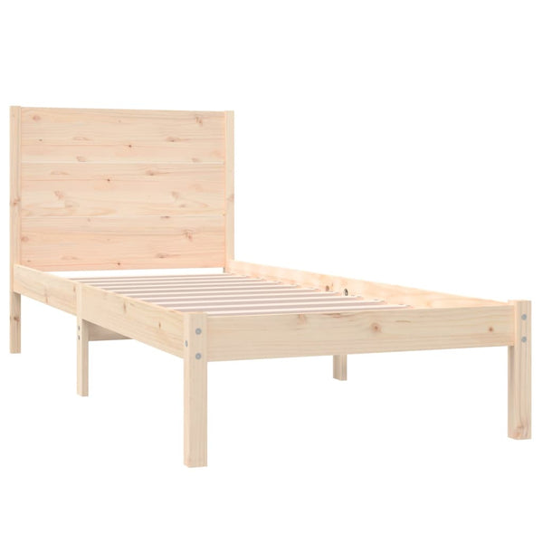 vidaXL Lit en bois massif 90x190 cm