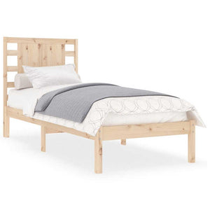 vidaXL Lit en bois massif 90x190 cm