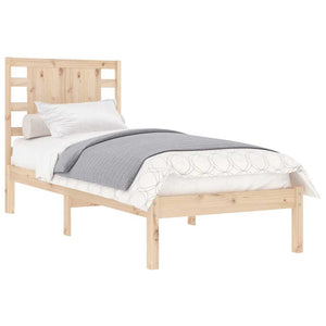 vidaXL Lit en bois massif 90x190 cm