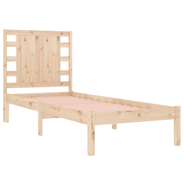 vidaXL Lit en bois massif 90x190 cm