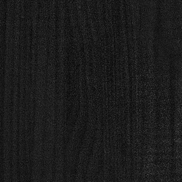 Massivholzbett Schwarz Kiefer 100x200 cm