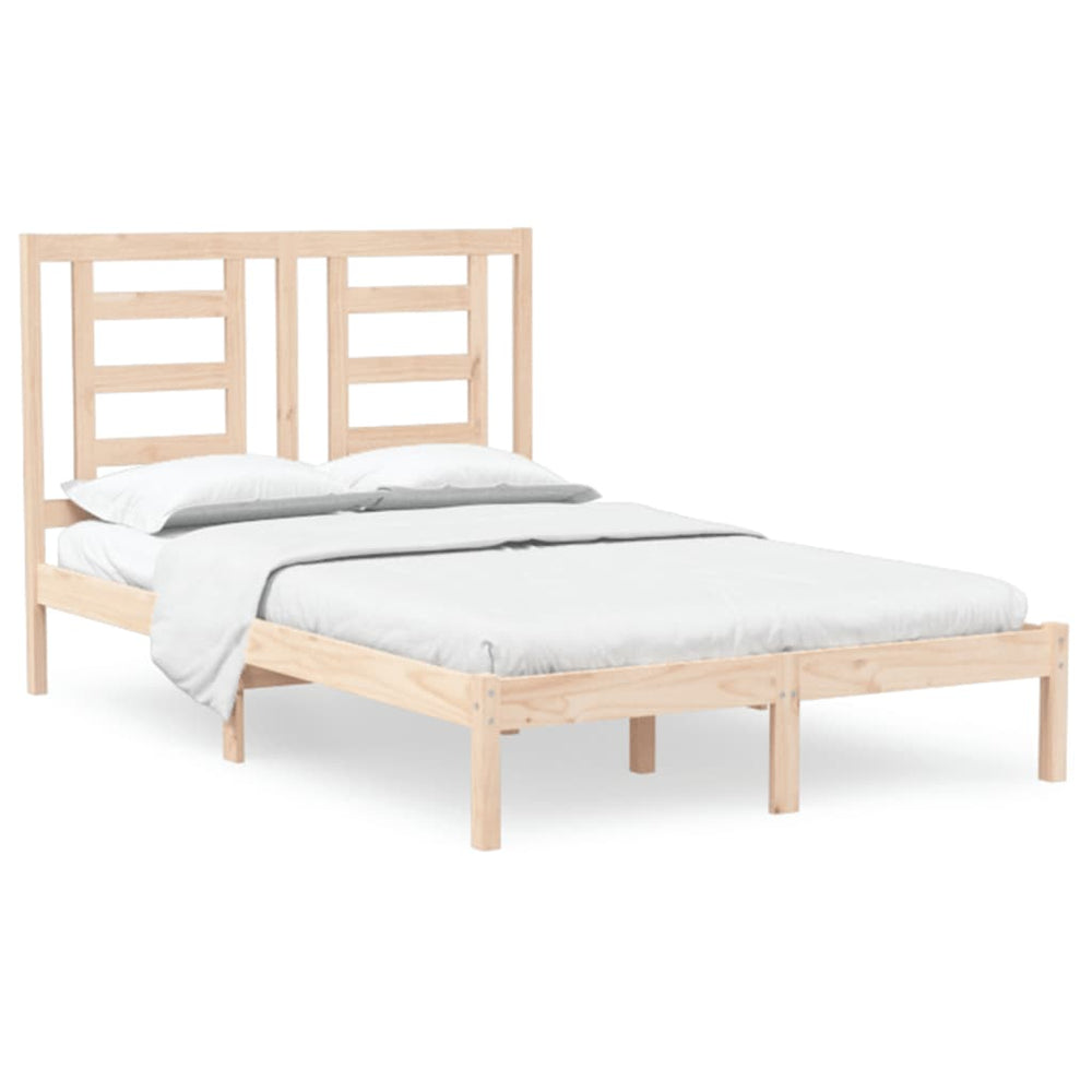 vidaXL Lit en bois massif 120 x 190 cm