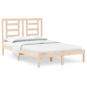 vidaXL Lit en bois massif 120 x 190 cm