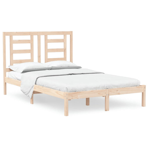 vidaXL Lit en bois massif 120 x 190 cm