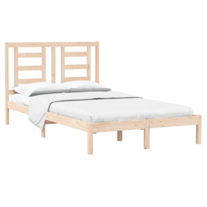 vidaXL Lit en bois massif 120 x 190 cm