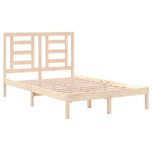 vidaXL Lit en bois massif 120 x 190 cm