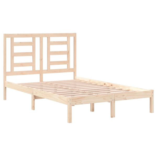 vidaXL Lit en bois massif 120 x 190 cm