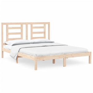 vidaXL Lit en bois massif sans matelas 160x200 cm pin