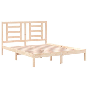 vidaXL Lit en bois massif sans matelas 160x200 cm pin