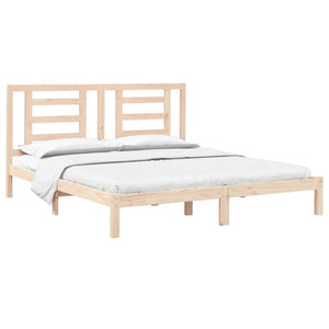 vidaXL Lit en bois massif 180 x 200 cm