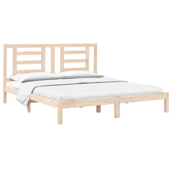 vidaXL Lit en bois massif 180 x 200 cm