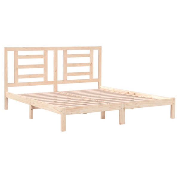 vidaXL Lit en bois massif 180 x 200 cm