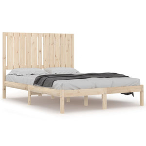 vidaXL Lit en bois massif 120 x 190 cm