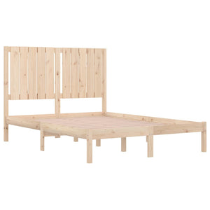 vidaXL Lit en bois massif 120 x 190 cm