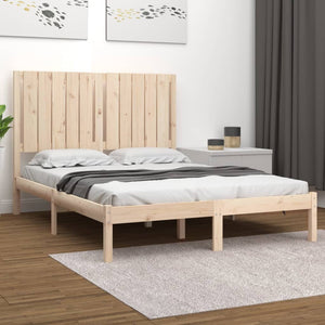 vidaXL Lit en bois massif 120 x 190 cm