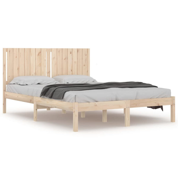 vidaXL Lit en bois massif sans matelas 160x200 cm pin