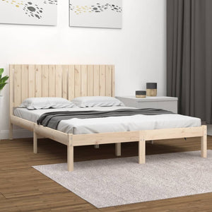 vidaXL Lit en bois massif sans matelas 160x200 cm pin