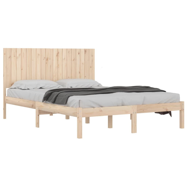 vidaXL Lit en bois massif 180 x 200 cm