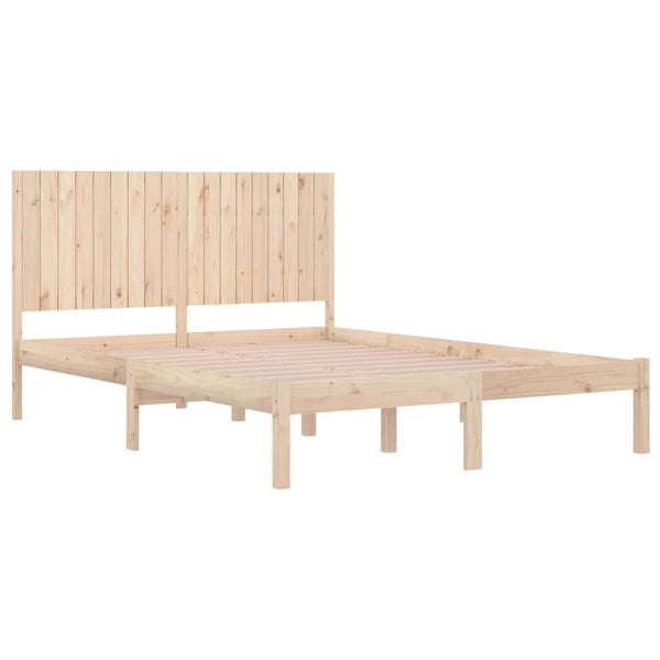 vidaXL Lit en bois massif 180 x 200 cm
