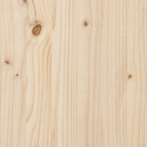 vidaXL Lit en bois massif 135x190 cm