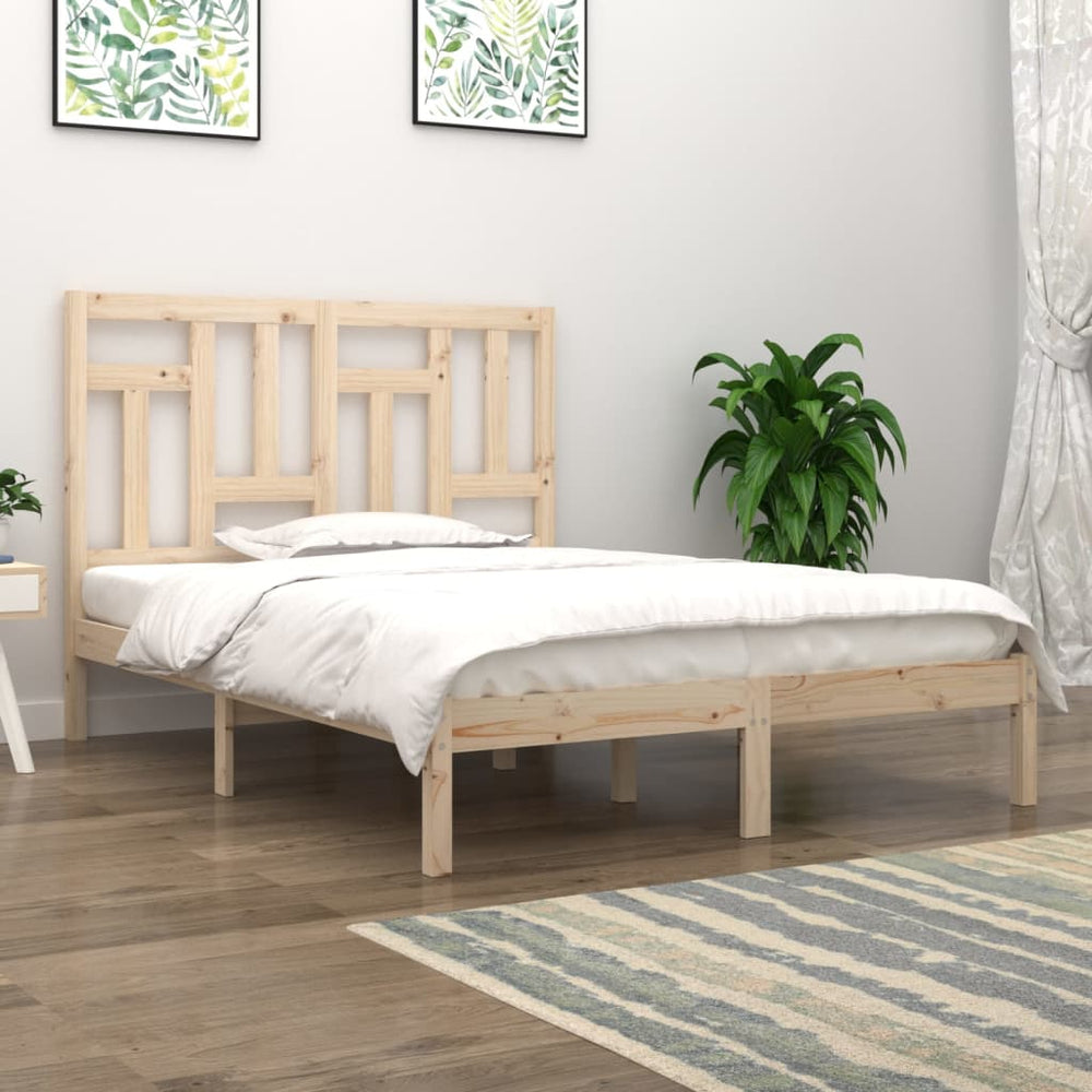 vidaXL Solid Wood Bed Frame without Mattress 160x200 cm Pine Wood