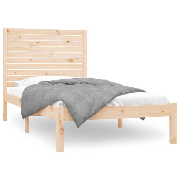 vidaXL Lit en bois massif 100 x 200 cm