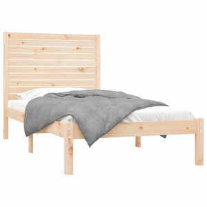 vidaXL Lit en bois massif 100 x 200 cm